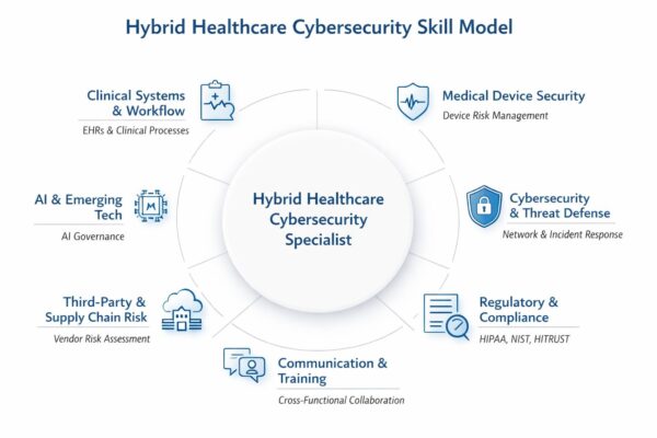 Healthcare Cybersecurity Workforce Shortage: 7 Powerful Reasons This Talent Gap Is Putting Patients at Risk 3 Hybrid Healthcare Cyber Skill Model